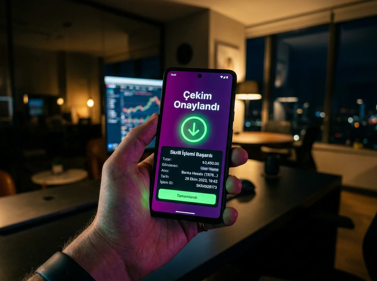 Skrill ile bahis sitesinden para çekme süreci ve işlem adımları